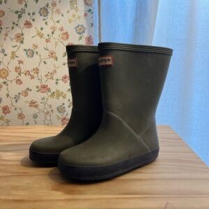 Hunter Kids Olive Rain Boots